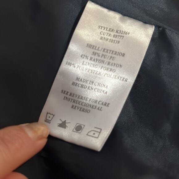 Kut From The Kloth Vegan Leather Purple Biker Moto Boho Jacket S Edgy Baddie - Picture 8 of 8